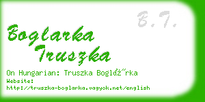 boglarka truszka business card